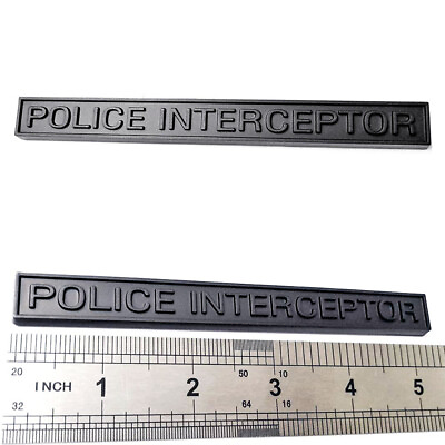 #ad Fits Interceptor Police Badge Emblem Decal Ford Crown Vic Universal 3M