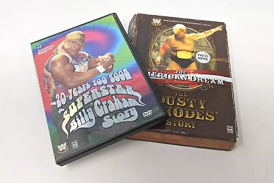 #ad Lot of 2 WWE DVDs Superstar Billy Graham amp; Dusty Rhodes The American Dream WWF