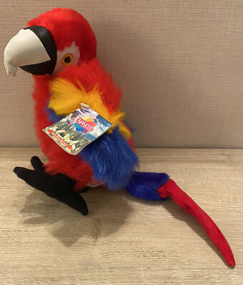 #ad Nanco Macaw Plush Bird Parrot Wildlife Series Vintage New Old Stock
