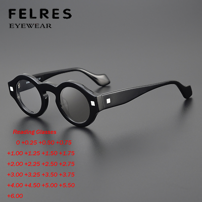 #ad Men Women Round Photochromic Presbyopic Glasses Outdoor Retro Sunglasses UV400