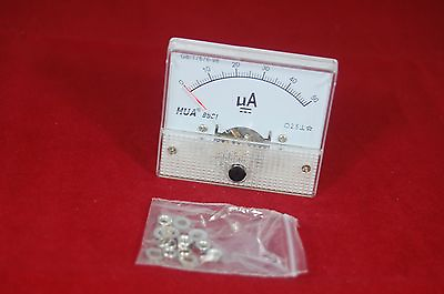 #ad DC 50uA Analog Ammeter Panel AMP Current Meter 85C1 0 50uA DC directly Connect