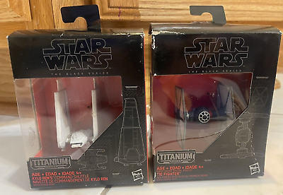 #ad Star Wars The Black Series Titanium Series Tie FighterK Ren Command Shuttle 34