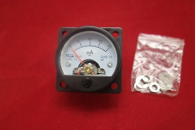 #ad 1PC DC 0 20MA Analog Ammeter Panel AMP Current Meter SO45 Cutout 45mm