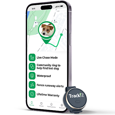 #ad Tracki Dog GPS Tracker Tiny amp; Light Waterproof Fits all Pet Collars monthly fee