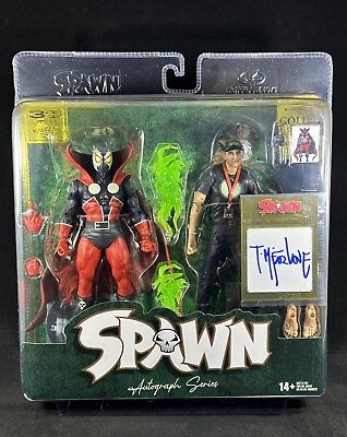 #ad Spawn amp; Todd McFarlane AUTOGRAPHED Series GOLD LABEL 2 Pack 7quot; Figures