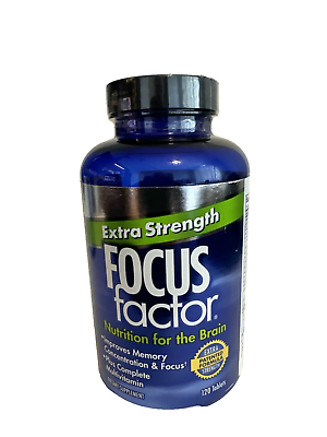 #ad Focus Factor Extra Strength for Brain Health 120 Tablet ** Feed Your Brain**