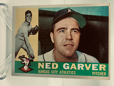#ad 1960 Topps #471 Ned Garver EXCELLENT OAKLAND ATHLETICS 