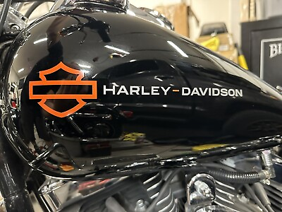 #ad 2 Harley Davidson Tank Decals Stickers Fits Dyna Sportster Street Glide