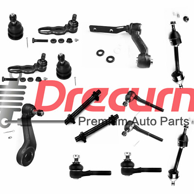 #ad 14PC Ball Joints Idler Pitman Arms Tie Rods Kit For Town Car Crown Victoria