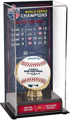 #ad Boston Red Sox 2007 WS Champs Display Case with Series Listing Image Fanatics