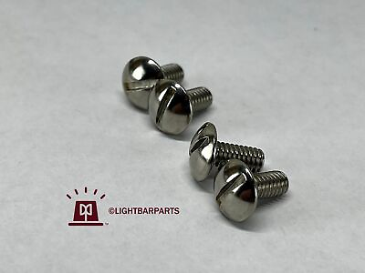 #ad Federal Signal Twinsonic Set of 4 Speaker Grill Screws Stainless Steel NEW