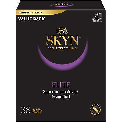 #ad SKYN Elite Lubricated Non Latex Condoms 36 Count，US