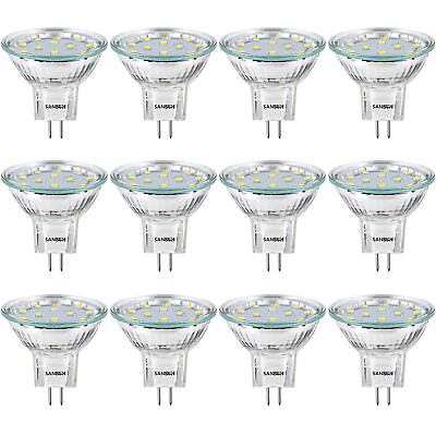 #ad SANSUN 2.4W LED MR11 Light Bulbs 12V 20W G4 GU4 GZ4 Bi Pin Base Daylight ...