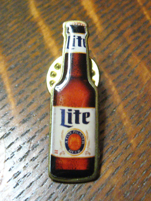 #ad #ad Miller Lite Beer Bottle Vintage Lapel Pin American Lager Union Made USA Brew