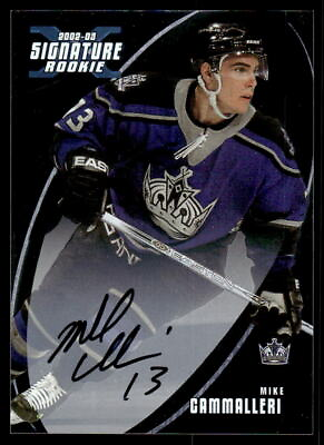 #ad 2002 03 Be a Player Signature Series Auto Mike Cammalleri #197 Kings