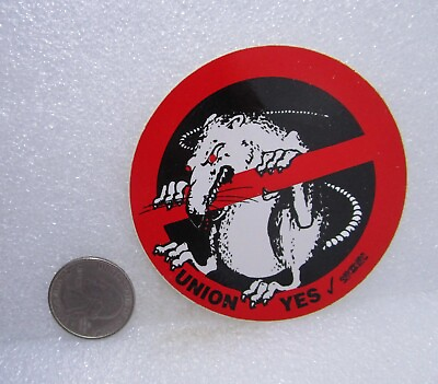 #ad No Rat Union Yes Sticker