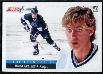 #ad 1991 Score Hockey Wayne Gretzky #312 The Franchise Los Angeles Kings C