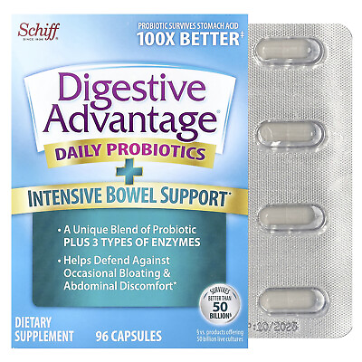 #ad Digestive Advantage Daily Probiotics Intensive Bowel Support 96 Capsules