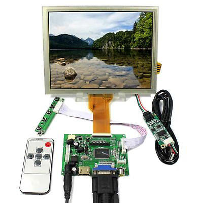 #ad HDMI VGA 2AV LCD Controller Board 8 in 800x600 EJ080NA 05B Touch Sensor LCD