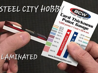 #ad BCW ⭐LAMINATED⭐ Card Thickness Point Gauge Tool Sports Trading Card FREE SHIP