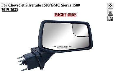 #ad Passenger Right Side Mirror Power Heat Man Fold for 19to24 Chevrolet Silverado