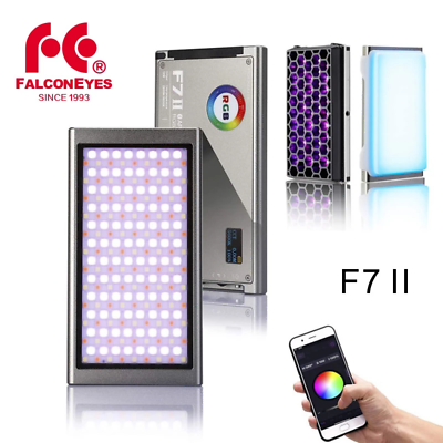 #ad Falcon Eyes F7 II RGB On Camera Video Light 12W APP Control Magnetic LED Light