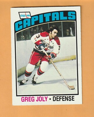 #ad Greg Joly Washington Capitals 1976 77 Topps #52 7B