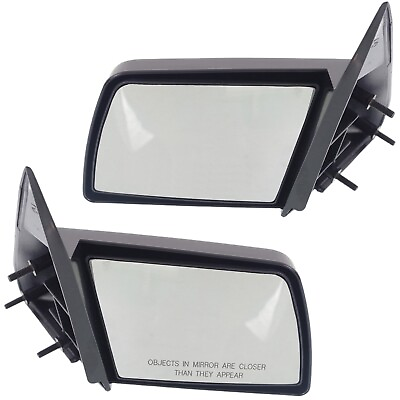 #ad Manual Mirrors For 1988 1999 Chevrolet K1500 Driver and Passenger Side Paintable