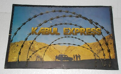#ad KABUL EXPRESS 4pc RARE LOBBY CARD Bollywood Orig 2006 John Arshad 26X17