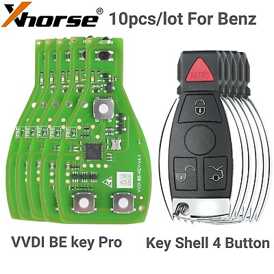 #ad Xhorse VVDI BE Key Pro Board With Smart Key Shell 4 buttons for Mercedes Benz