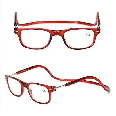 #ad Clic Magnetic Reading Glasses Anti Blue Light Presbyopic Eyeglasses Eyewear