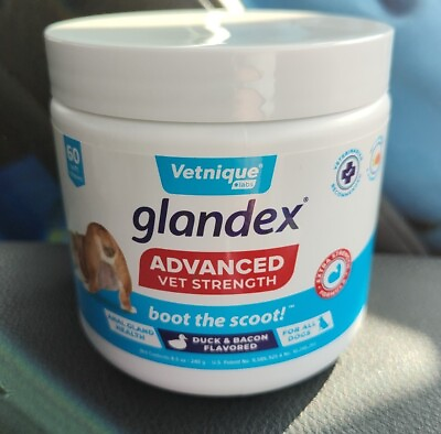 #ad 🐶Glandex Dogs Advanced Vet Strength Anal Gland 60 Soft Chews Exp 2024