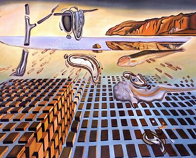 #ad The Disintegration of the Persistence of Memory 1954 art painting print
