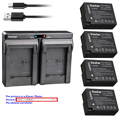 #ad Kastar Battery Dual USB Charger for Panasonic DMW BLC12 Panasonic Lumix DMC G85
