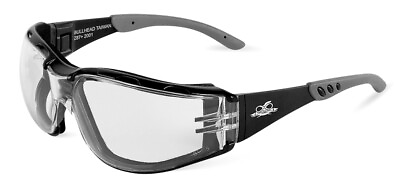 #ad Bullhead CG5 Clear PFT Permanent Anti Fog Safety Glasses Convertible Goggles
