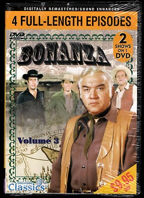 #ad BONANZA DVD Volume 3 Historic TV 2 Episodes