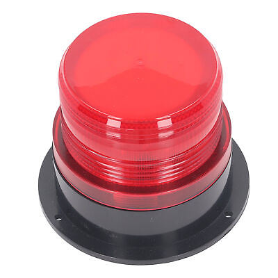#ad Round Red WarningLight Emergency LED Rotating Strobe Beacon Warning Light 12 60V