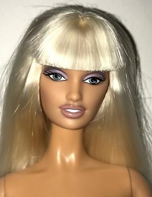 #ad Nude Barbie 2004 Gold Label Versace Versus Lara Model Muse Blonde Doll 4 OOAK