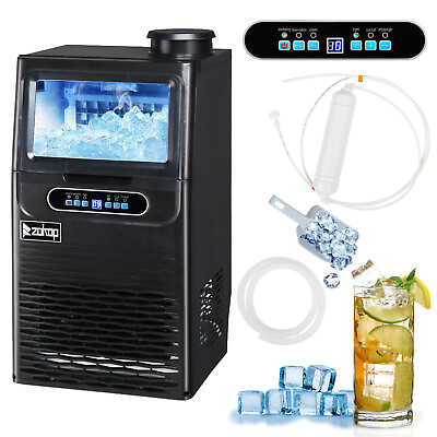 #ad ZOKOP Home Commercial 70lbs 24H Ice Make Machine Cube 11Lbs Ice Storage Capacity