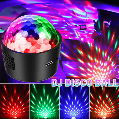 #ad #ad USB Mini LED Disco Stage Light Party Club KTV Bar Magic Ball Lighting dj Lights