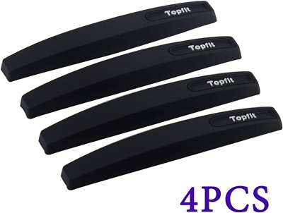 #ad Car Side Door Edge Guards Protector Black Scratch Guard for Car Rubber 4 pieces