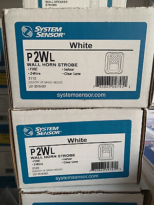 #ad System Sensor P2WL Horn Strobe White LOT OF 10 UNITS