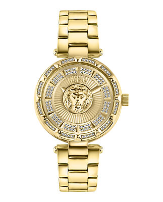 #ad Versus Versace Womens Sertie Gold 36mm Bracelet Fashion Watch