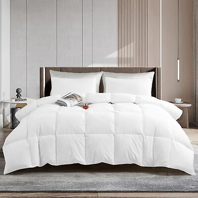 #ad Luxury Bedding Comforter Duvet Insert With Corner Tab King Queen Size All Season