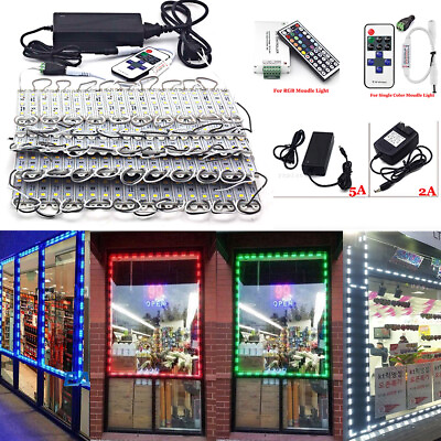 #ad #ad 10ft 200ft 5050 SMD Waterproof LED Module Light Store Front Window Sign Lamp KIT