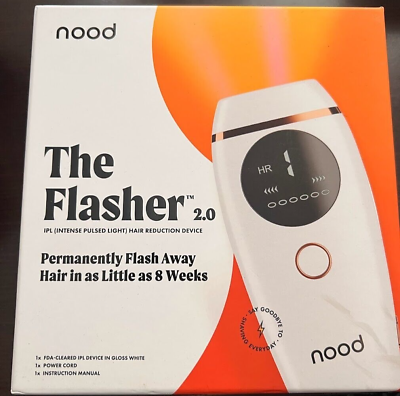 #ad USED Nood Flasher 2.0 Painless IPL Laser Hair Removal Handset White