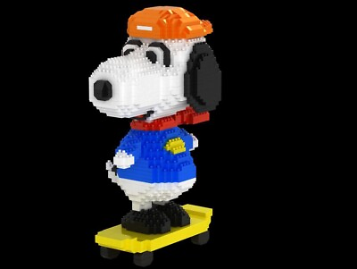 #ad Peanuts Snoopy Magic Blocks， 1550 Pcs Mini Building Blocks Challenging Game Gift