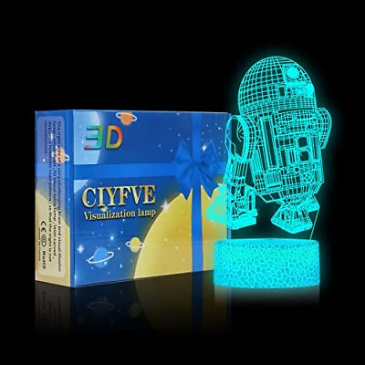 #ad Night Light Touch Control 7 Colors Auto Gradient Night Light LED Night Lamp...