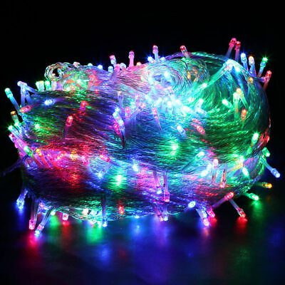 #ad 100 1000 LED Christmas Tree Fairy String Party Lights Xmas Waterproof Lamp US
