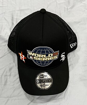 #ad MLB Authentic New Era World Series 2005 White Sox Astros Snapback Hat New